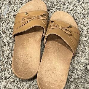 Vionic brand slip on sandals, 8.5; great used condition!